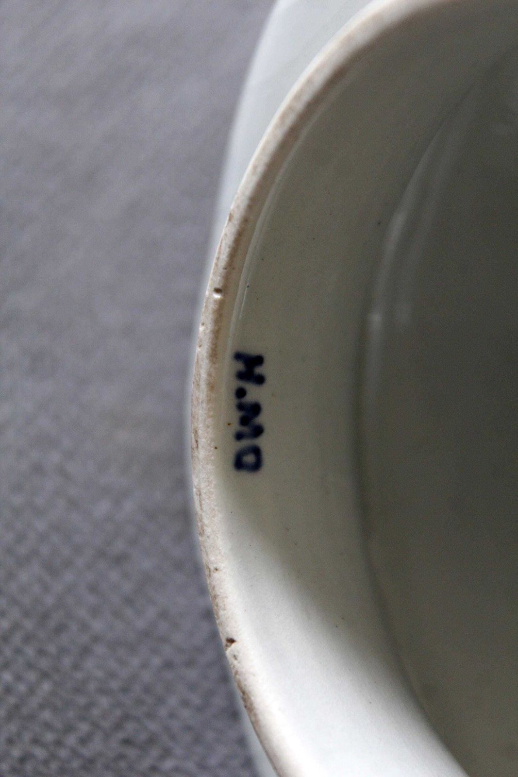 photo buy Grote vintage Royal Delft blauw-wit dekselvaas, gemberpot, De Koninklijke Porceleyne Fles, 1952 BW, Holland, geribbeld design, handgeschilderd
