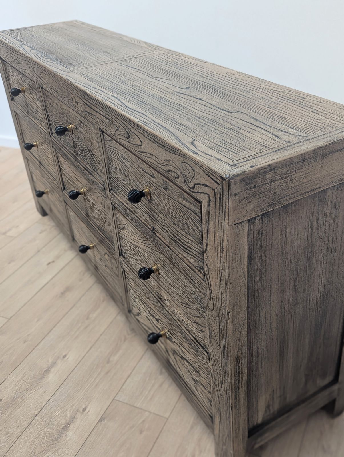 Commode rustique en bois récupéré, 9 tiroirs, livraison disponible, 0353 photo buy