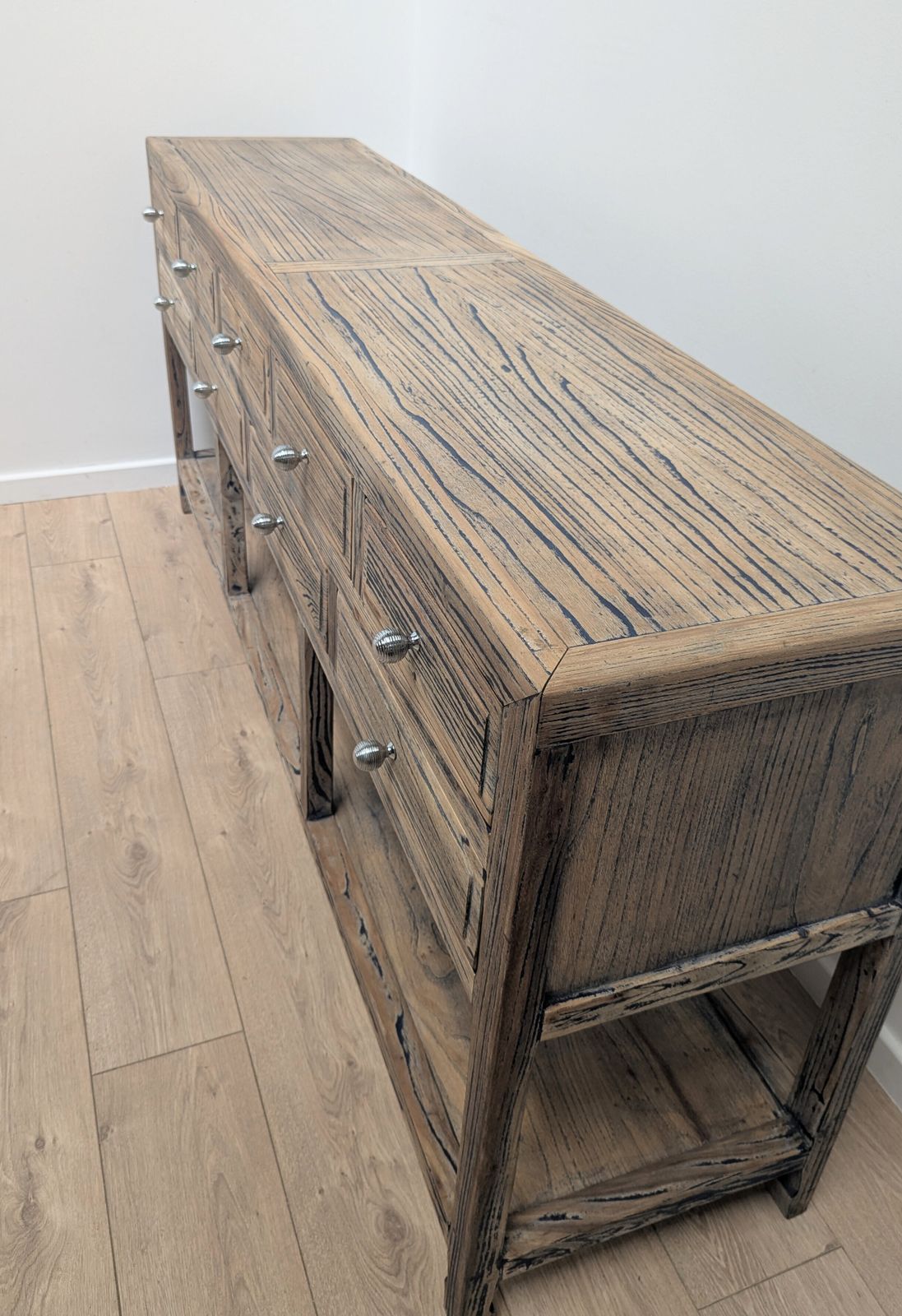 Rustic Reclaimed Bank Of 9 Drawers Sideboard Delivery Available 0354 photo vintage