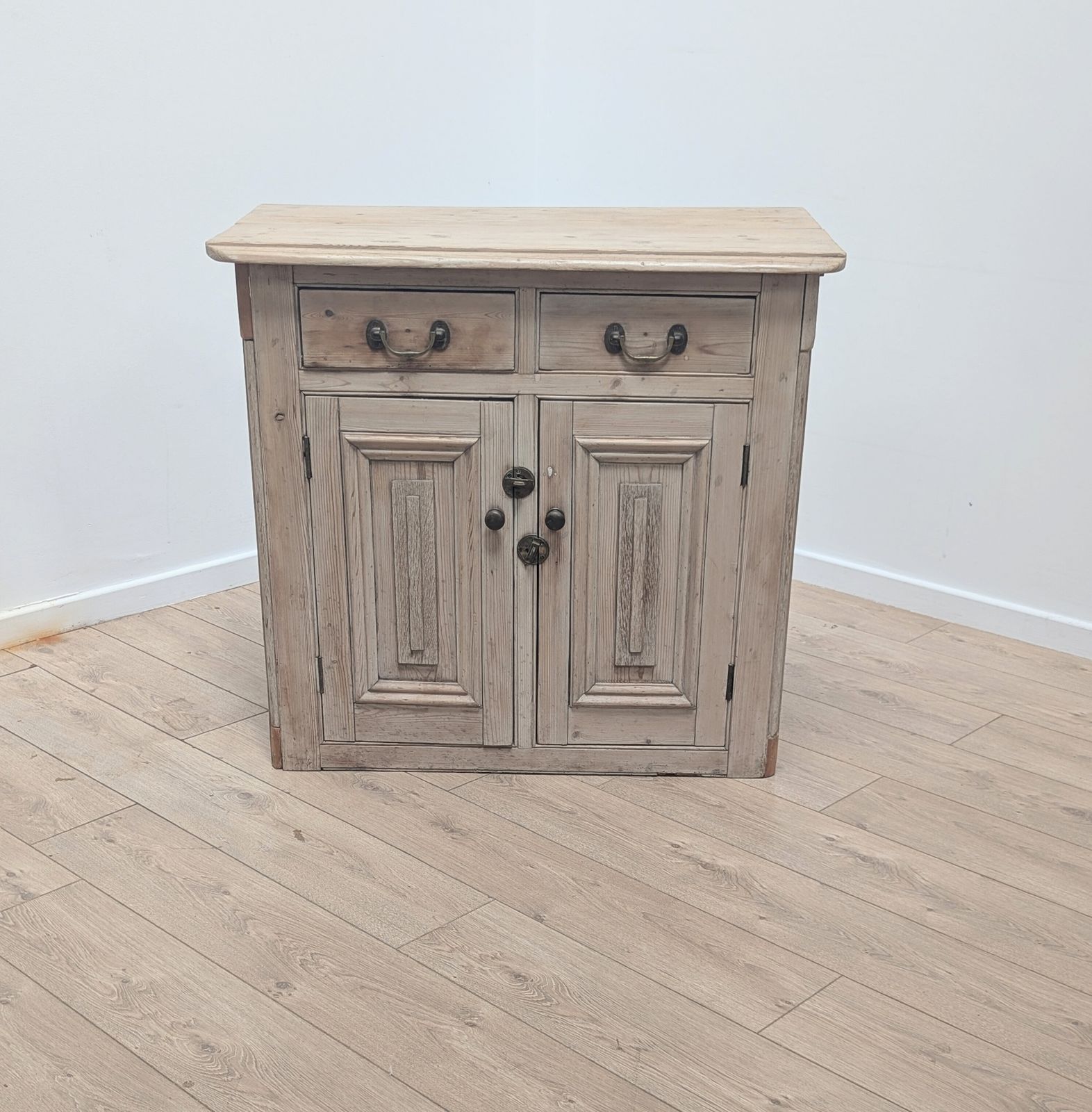 Vintage Victorian Pine Carved 2 Drawer &Door Cupboard Delivery Available 0358. photo furniture