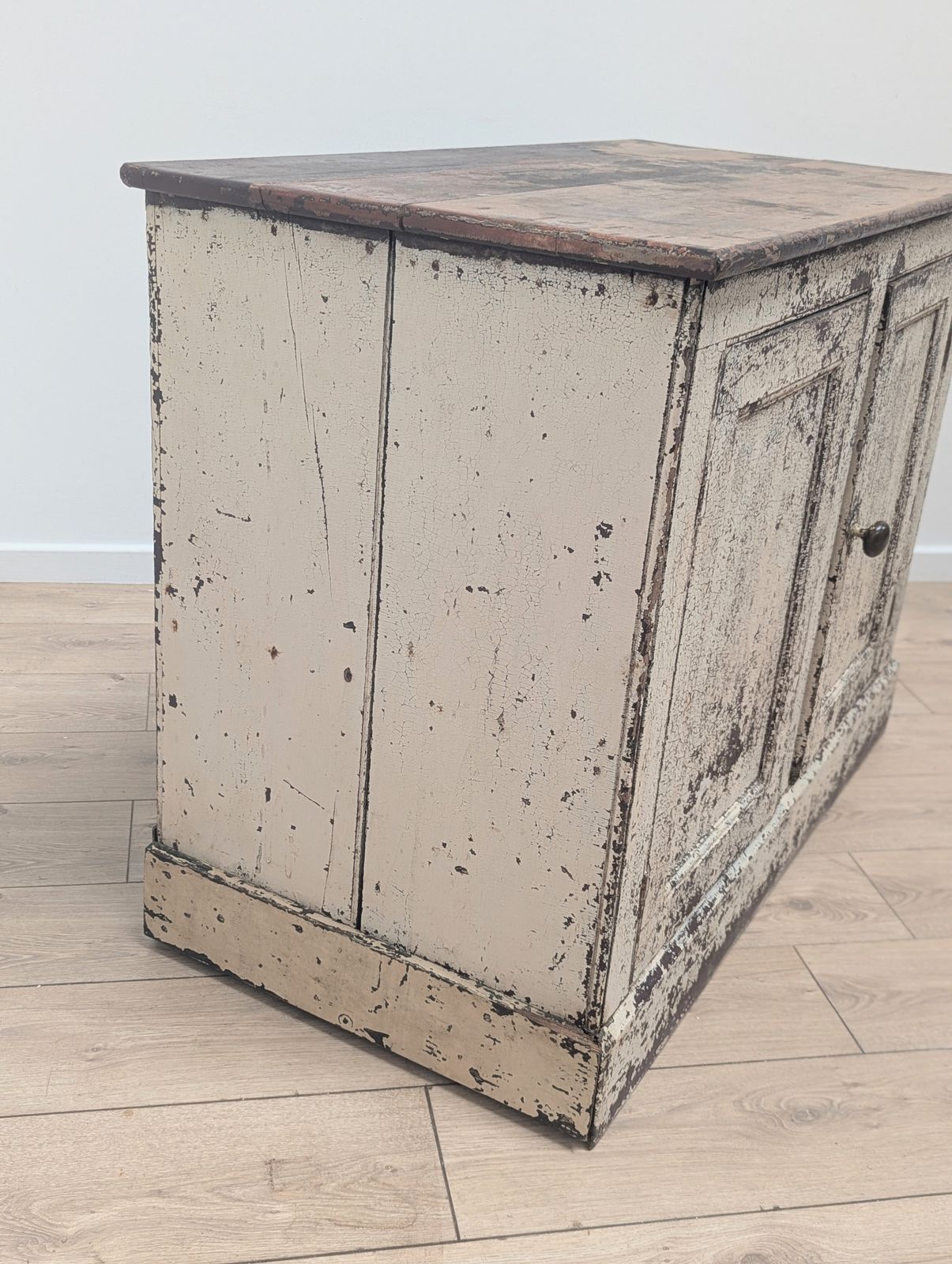 Armoire 3 tablettes à patine craquelée, début du XIXe siècle - livraison disponible 0357. photo vinterior