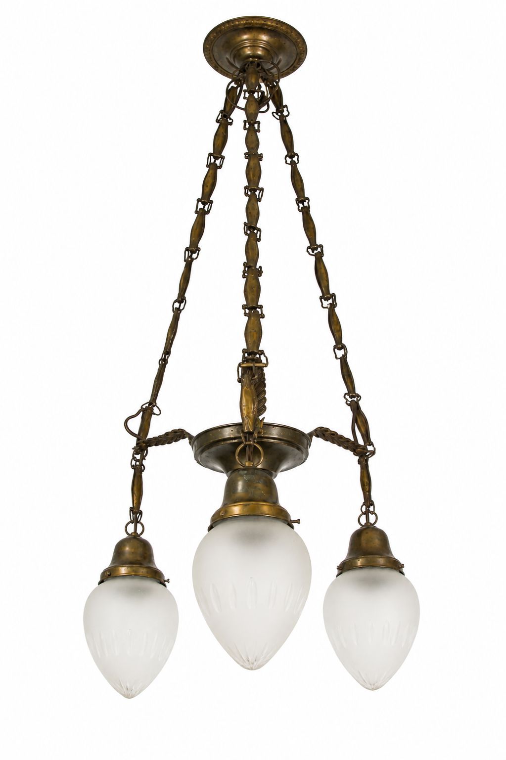 Een art deco hanglamp uit de jaren 1930