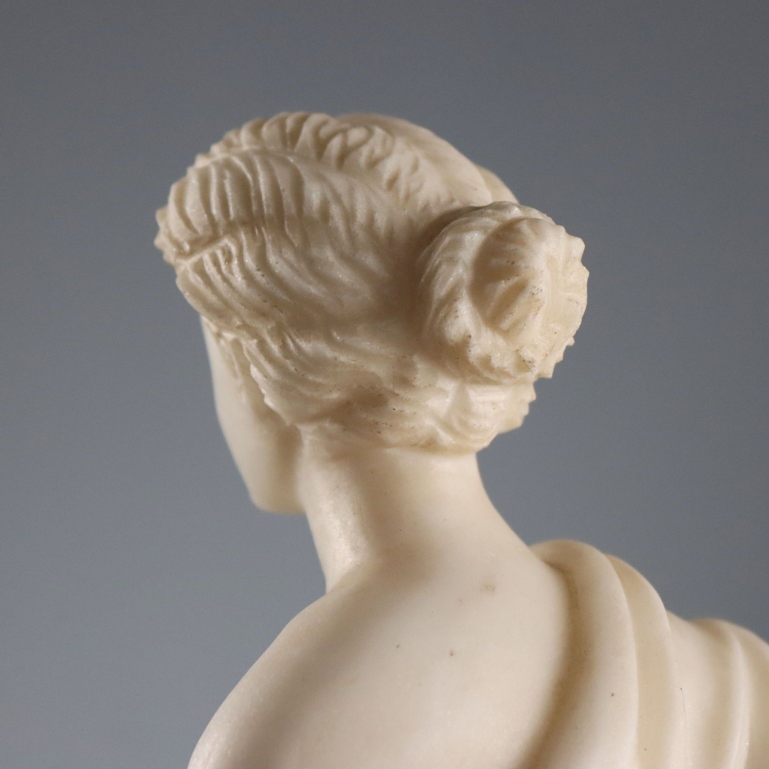 photo for sale Sculpture Of A Roman Matron White Marble Italy 19th Century