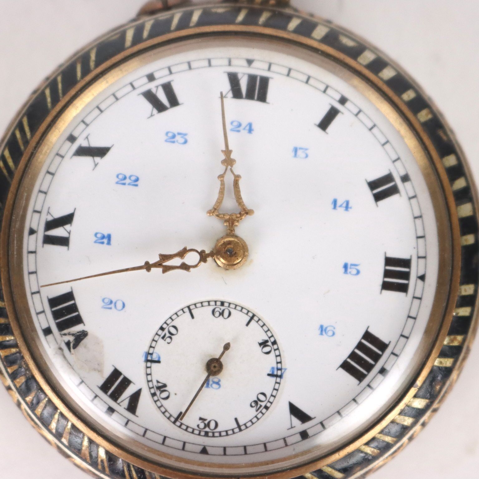 Pocket Watch Bronze France XX Century photo Home Decor