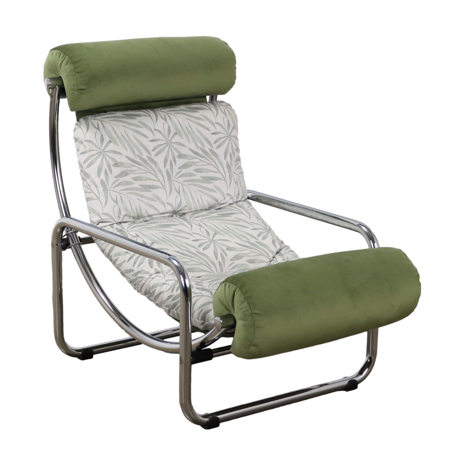 Fauteuil vintage Jungle Collection en velours, Italie, années 1960