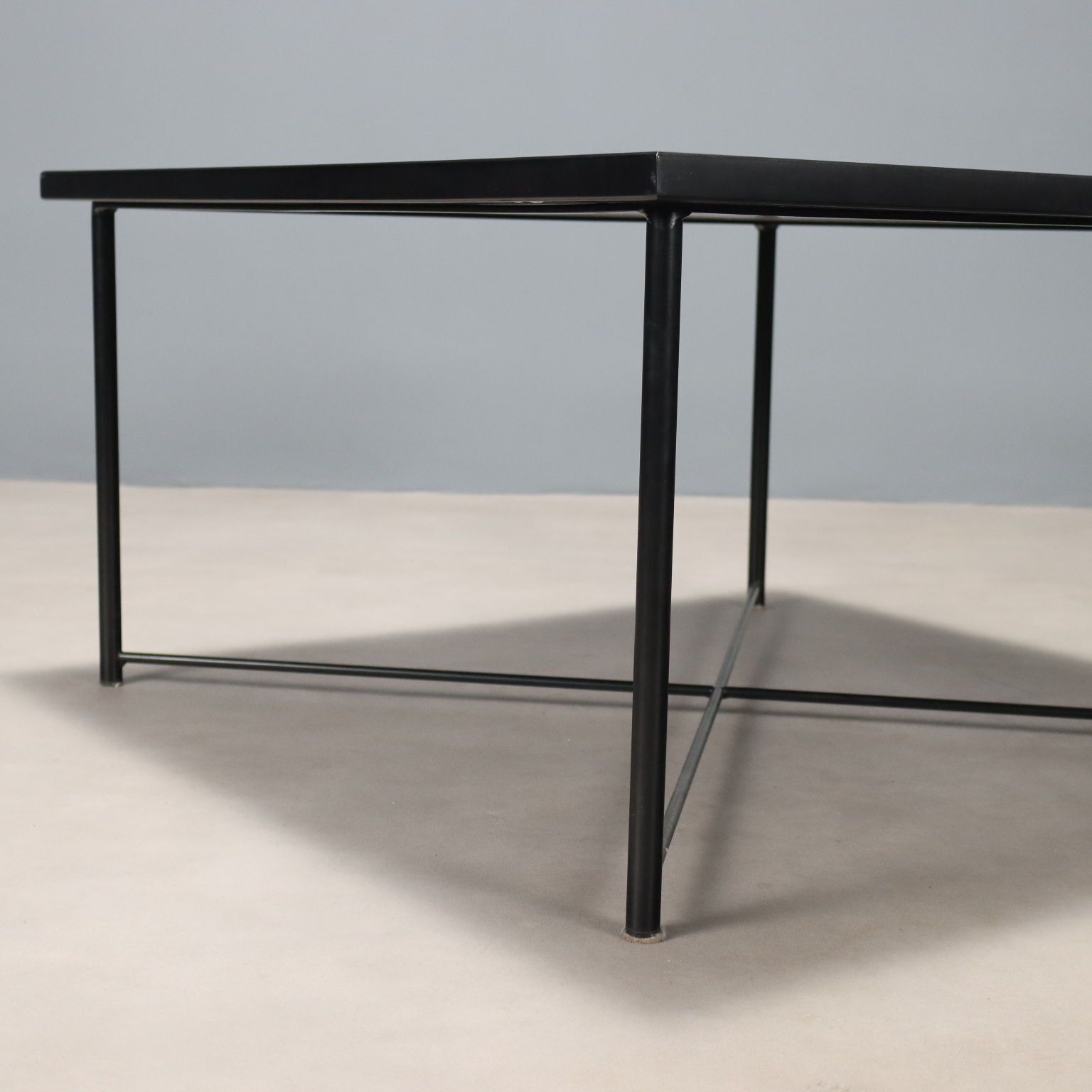 Vintage Salontafel Laminaat Metaal Design Italië jaren 1990 photo Meubels
