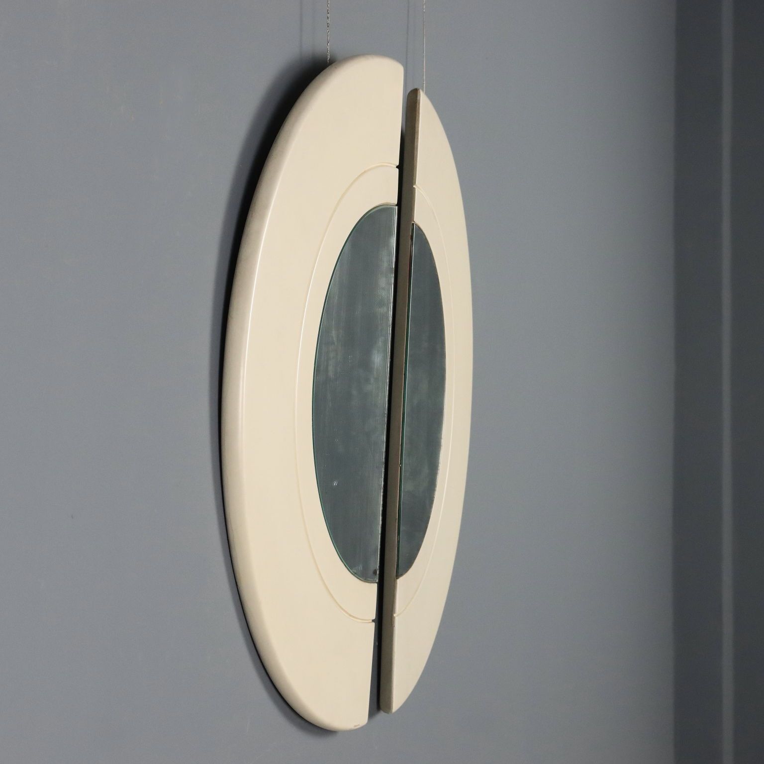 photo furniture Miroirs vintage en bois laqué, design italien, années 1970
