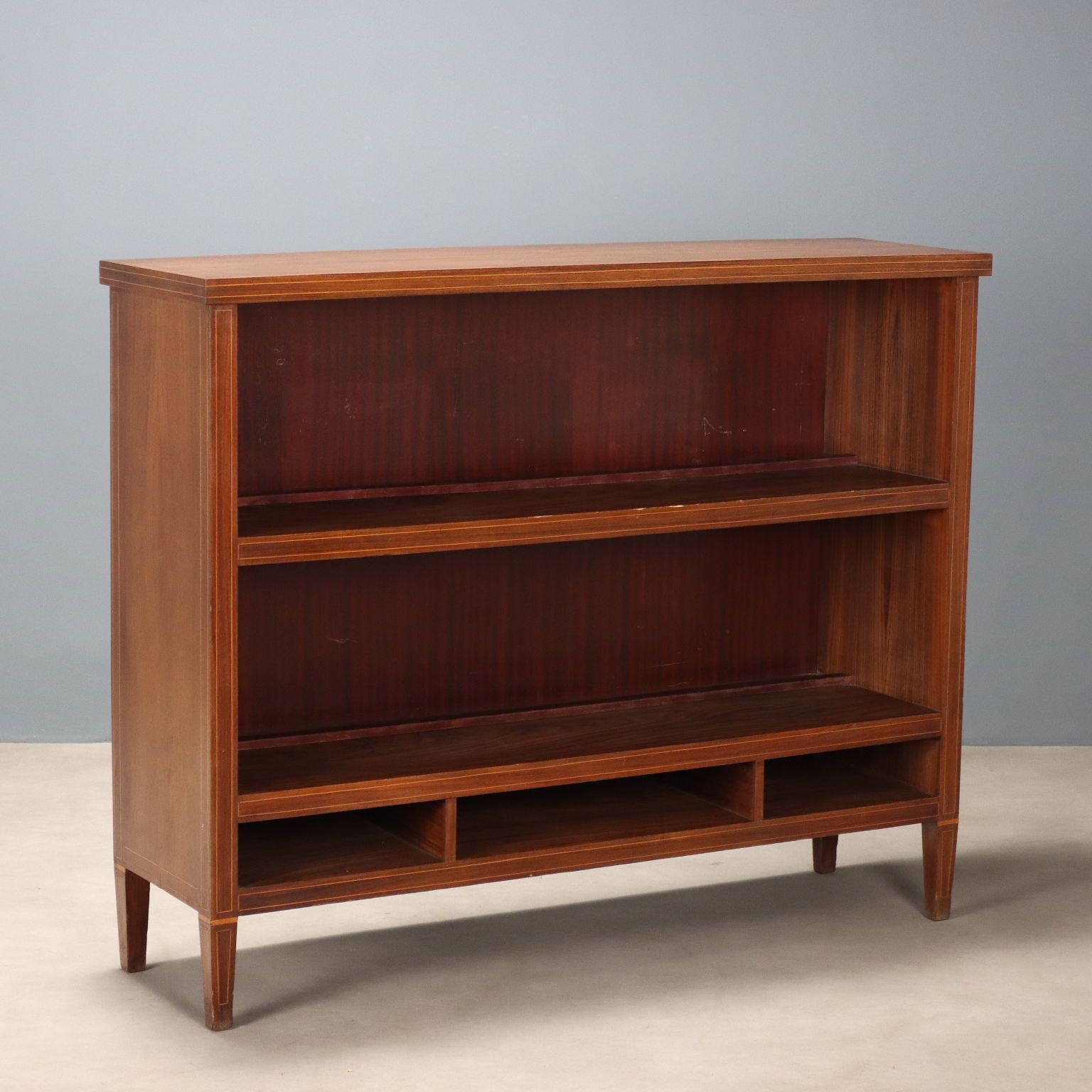 Cabinet vintage en placage de bois exotique, Italie, années 1950