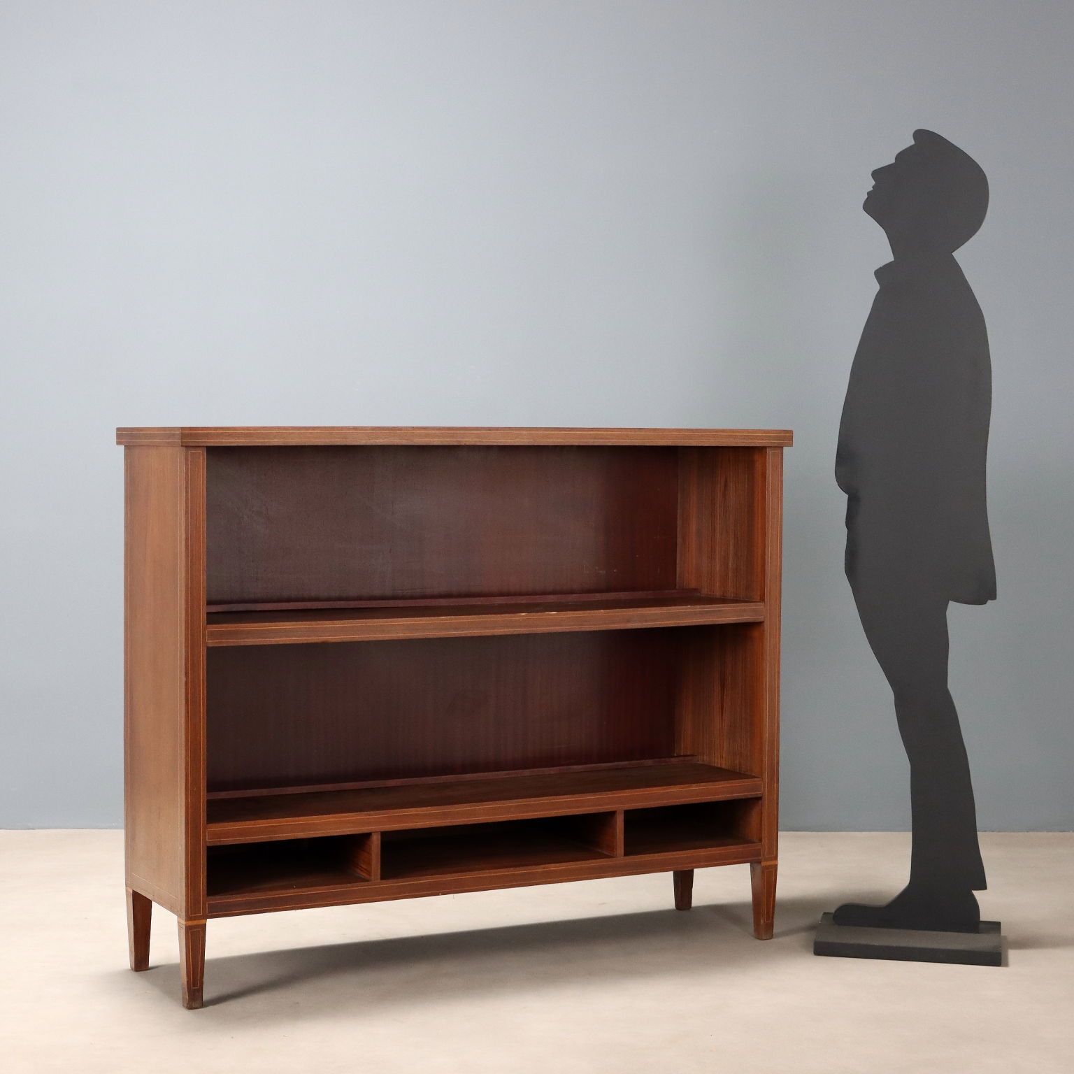 Cabinet vintage en placage de bois exotique, Italie, années 1950 photo for sale