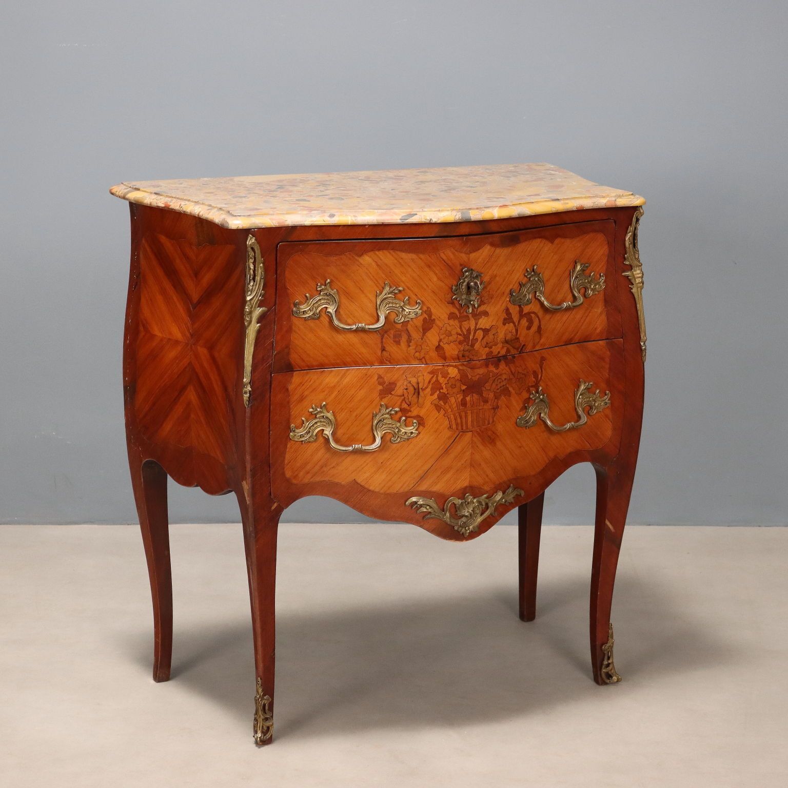 Antique Chest Of Drawers Baroque Style Mahogany XX Century