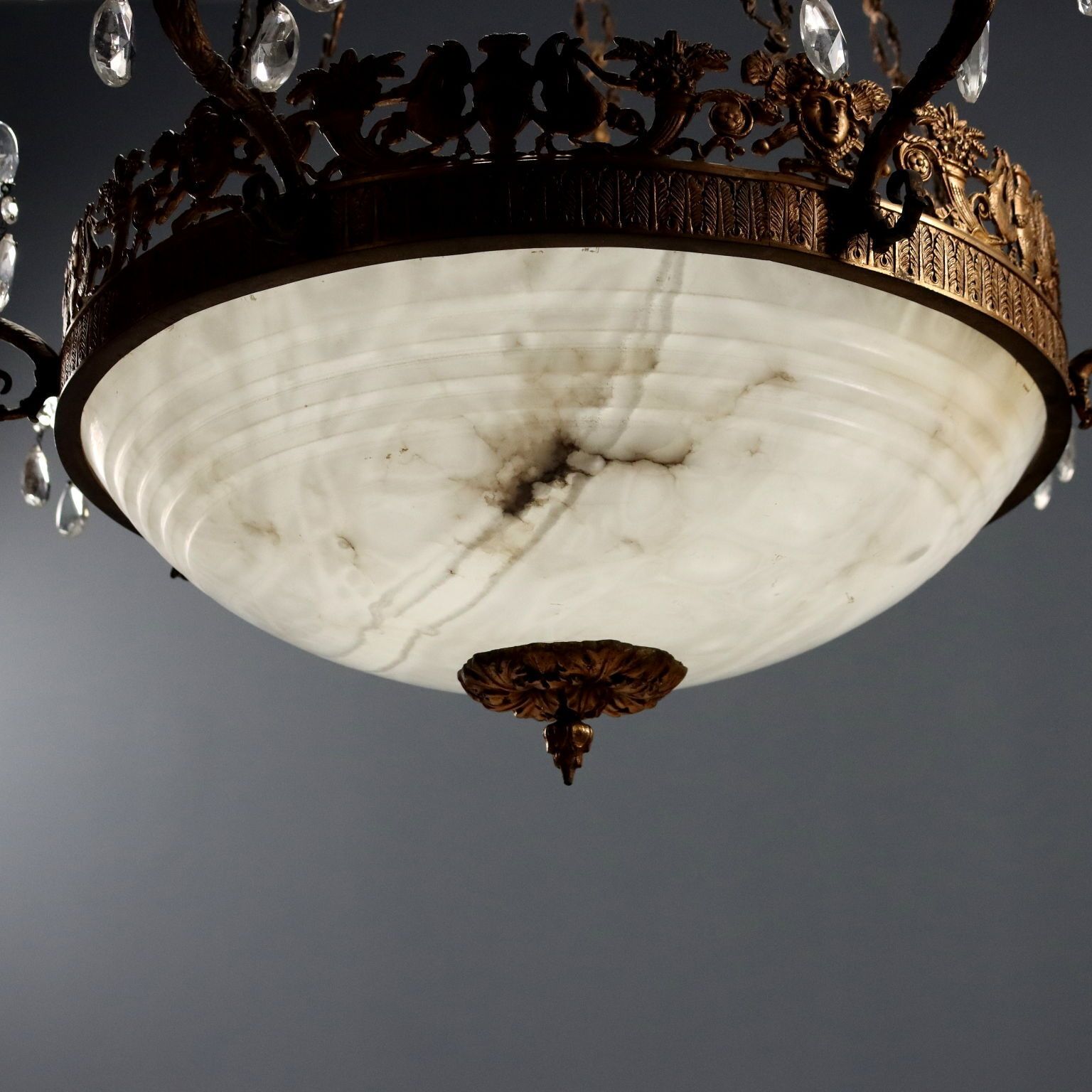 Gilt Bronze Chandelier With Neoclassical Details photo buy