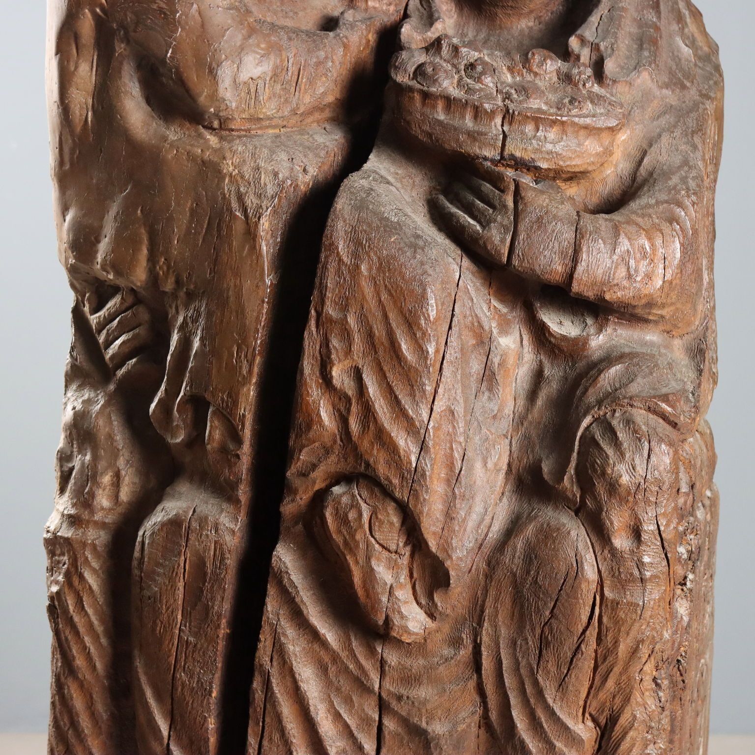 Neo Gothic sculptuur Madonna met Kind 19e eeuw photo buy