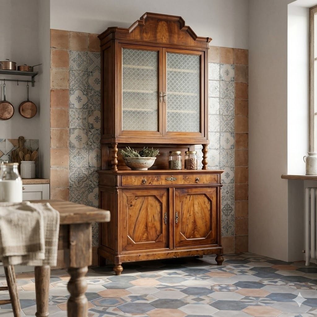Armoire d'époque Umbertino en noyer, Italie, XIXe siècle photo furniture