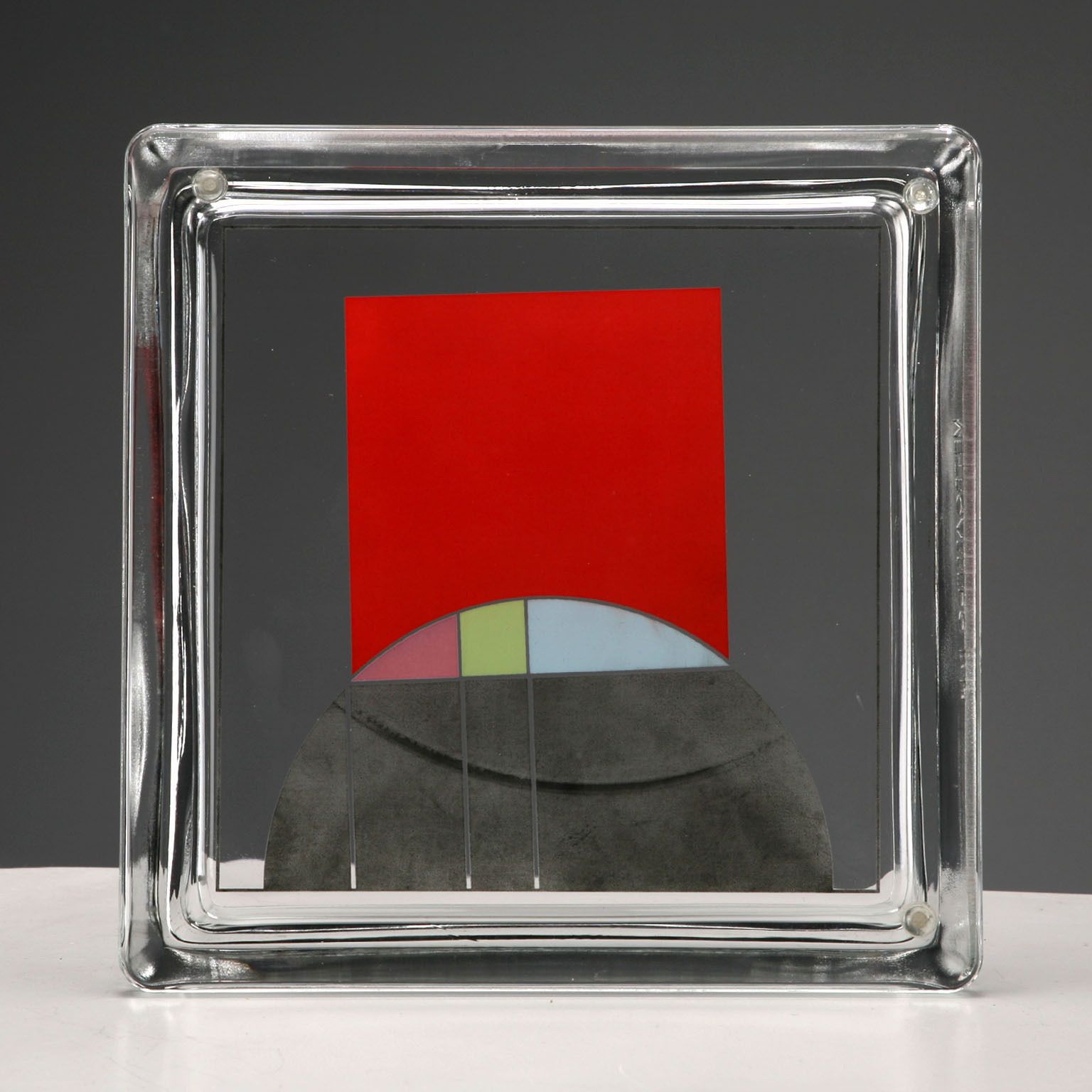 Vintage Glass Empty Pockets Design By Eugenio Carmi Italy 1999 photo for sale