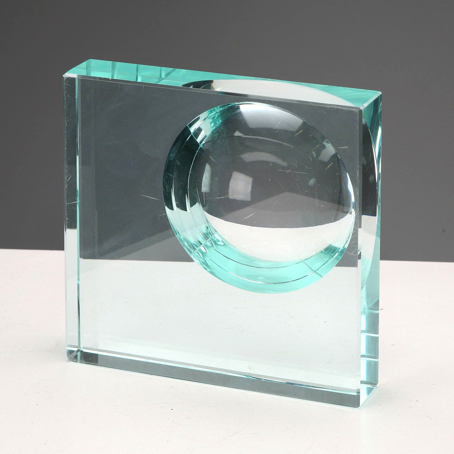 Cendrier vintage en verre de Murano, Italie, années 1960 photo Décoration