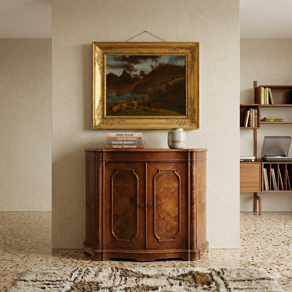 Umbertine Sideboard In Walnut And Walnut Burl photo furniture