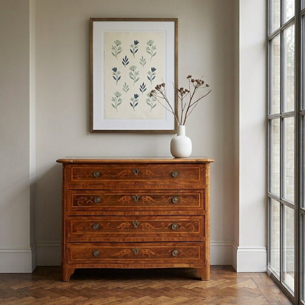 Baroque Chest Of Drawers In Walnut, 18th Century photo furniture