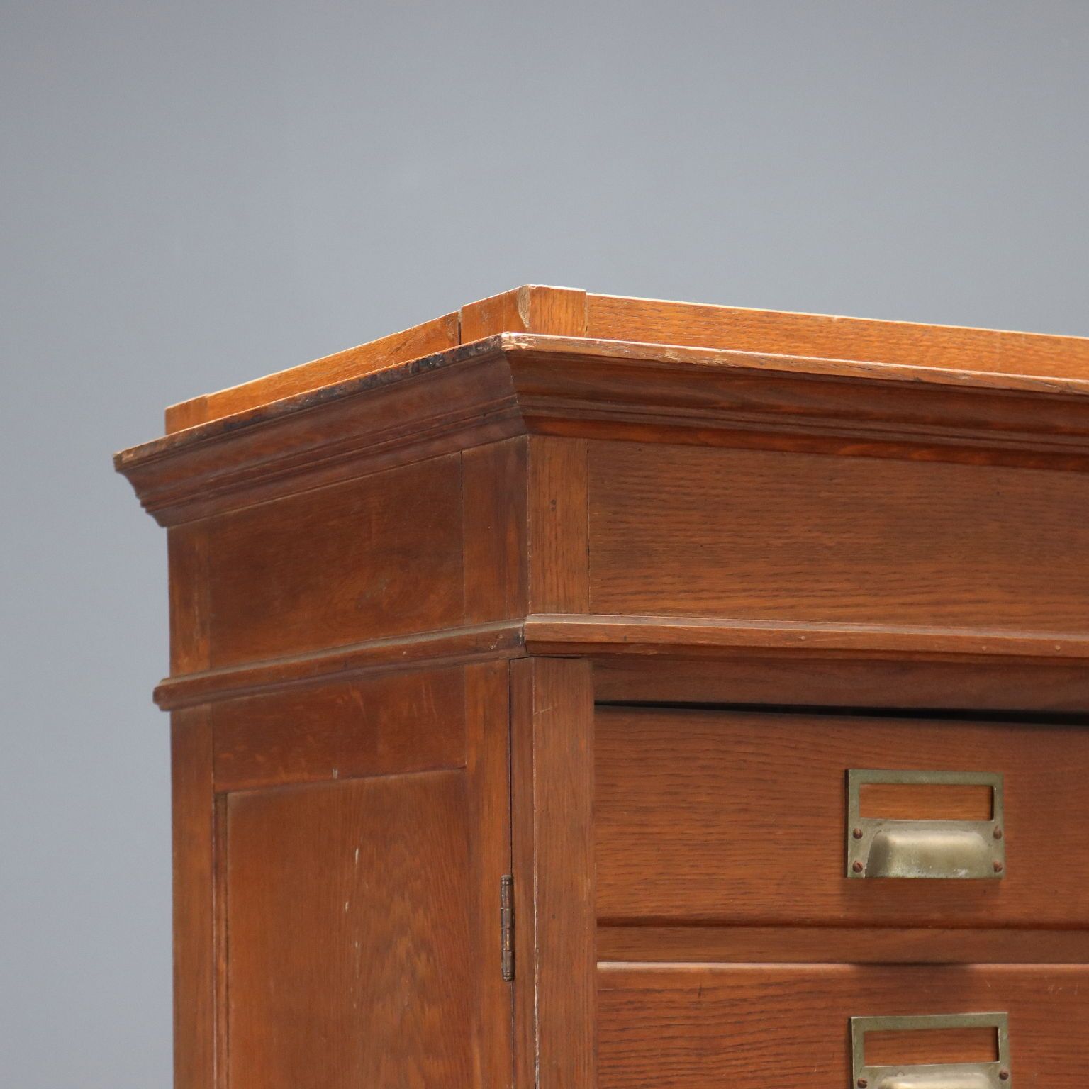 Filing Cabinet Art Nouveau Oak 18 Drawers Italy XIX Century photo 1590.0