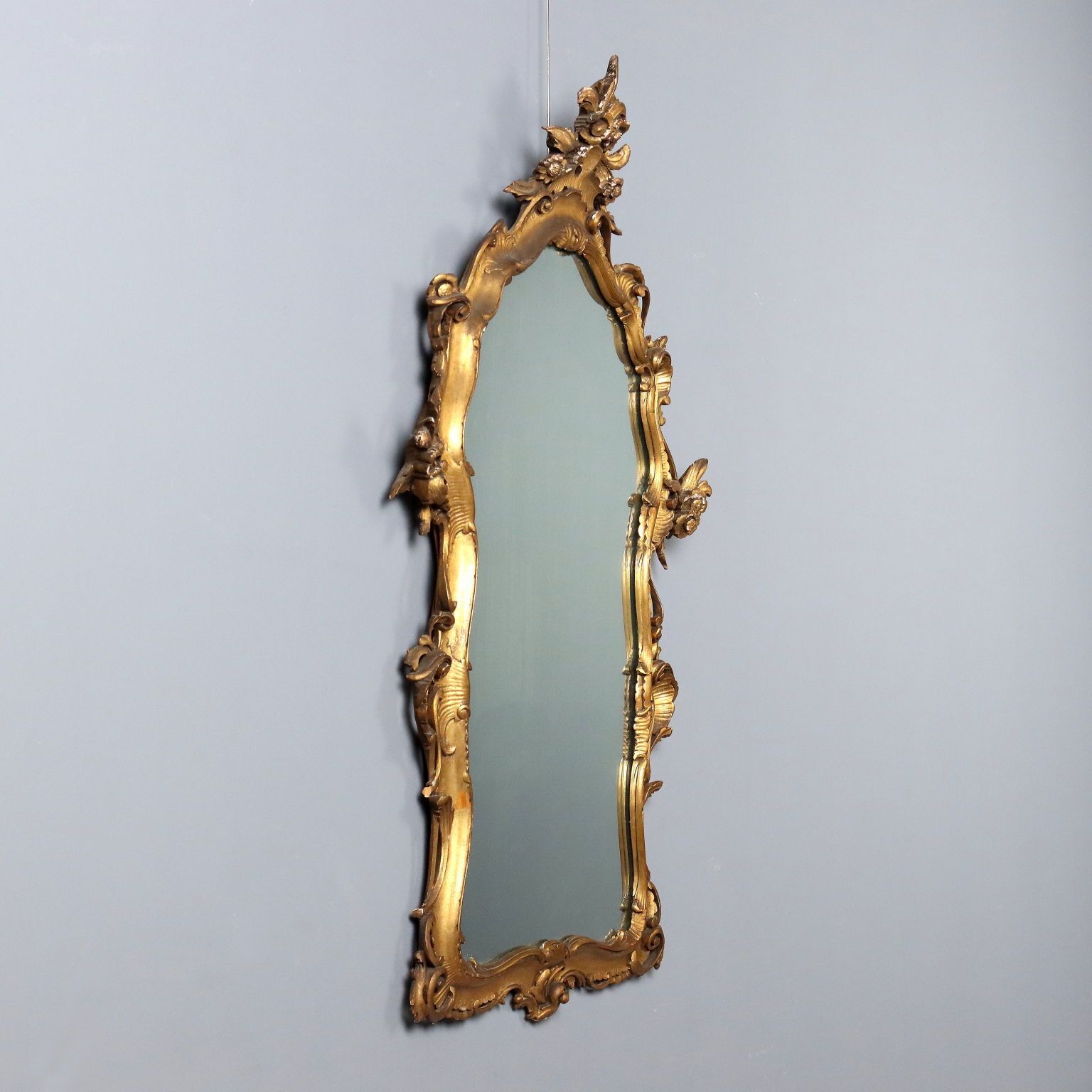 Mirror Baroque Style Gilded Wood XX Century photo Home Decor