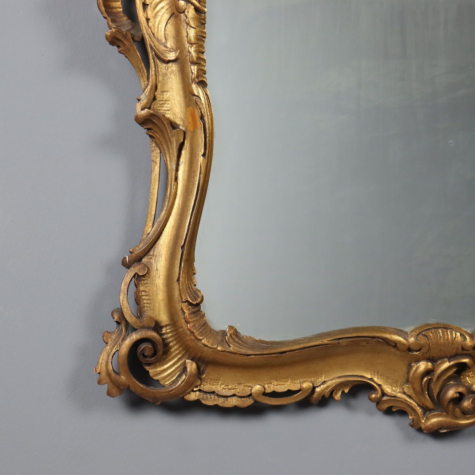 photo furniture Mirror Baroque Style Gilded Wood XX Century