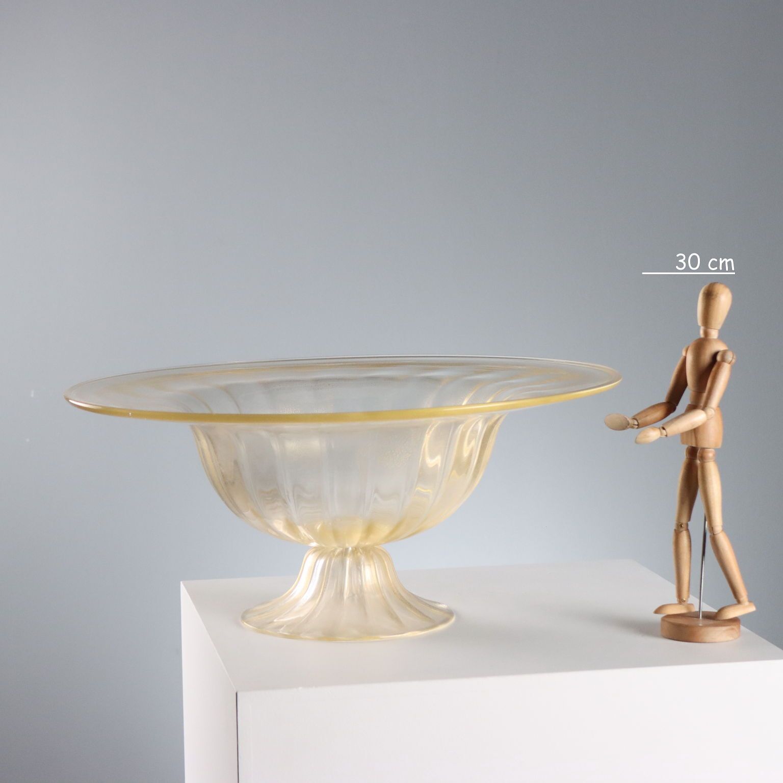 Pièce centrale vintage en verre de Murano, Italie, années 1950-1960 photo furniture