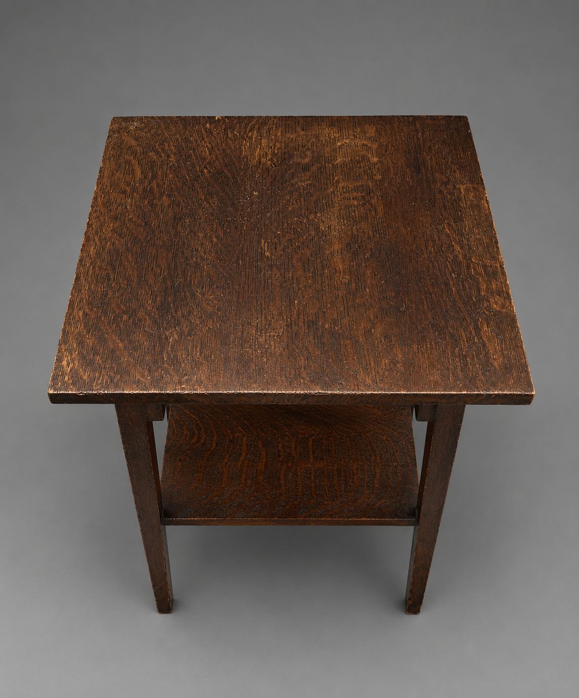 Oak Two Tier Table By Globe Wernicke photo 60.0
