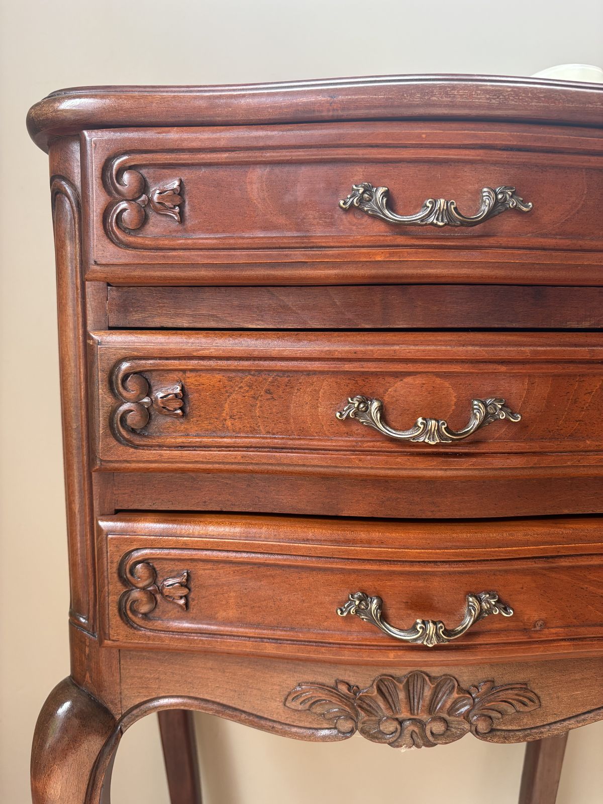 A Pair Of French Parquetry Bedside Tables photo furniture