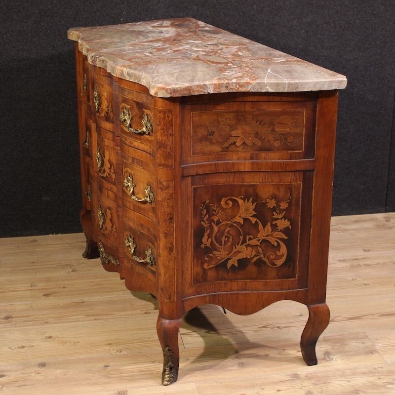 photo furniture Commode française à marqueterie de style Louis XV, XXe siècle