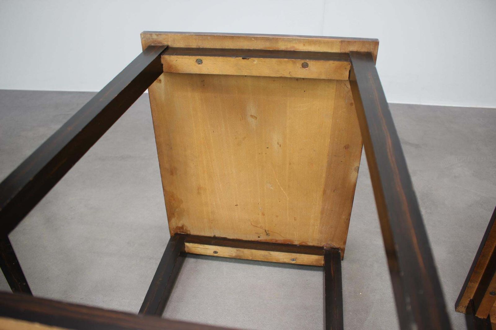 793.0 Mid-Century Modern nesteltafels met Macassar fineer, set van drie, Tsjechoslowakije, jaren 1950 photo