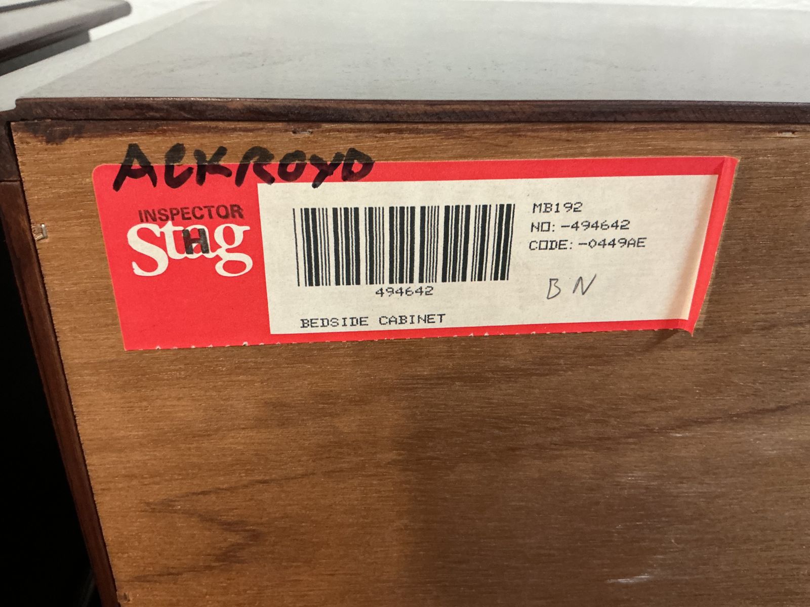 Furniture Pair Of Stag Minstrel Bedside Cabinets. photo