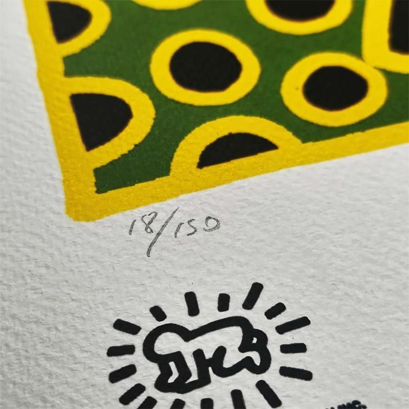 Keith Haring, gelimiteerde editie lithografie uit de jaren 1990, genummerd in potlood. photo Kunst