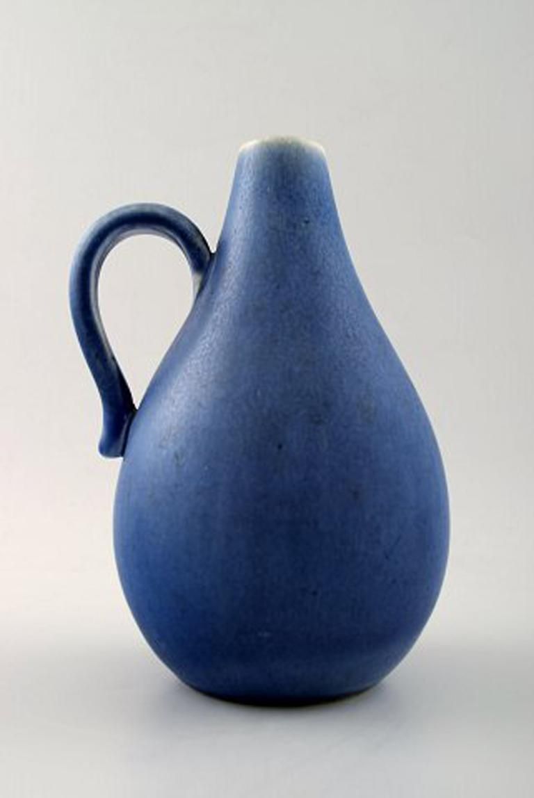Rörstrand Pitcher In Ceramics, Beautiful Glaze In Shades Of Blue photo furniture