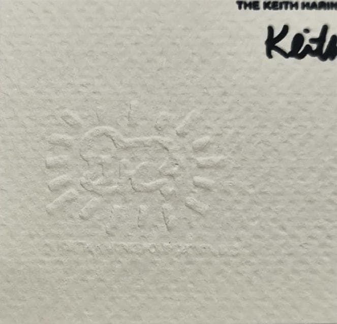 Lithographie en édition limitée Keith Haring, numérotée au crayon, années 1990. photo vinterior