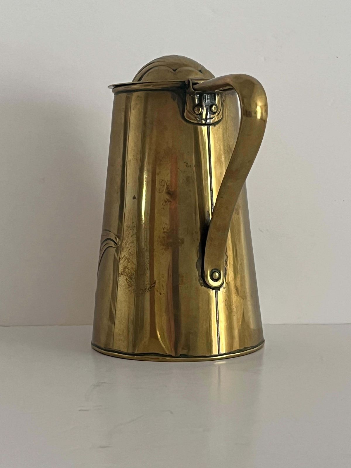 Art Nouveau Messing Waterkan van Joseph Sankey & Sons, ca. 1900 photo 425.0