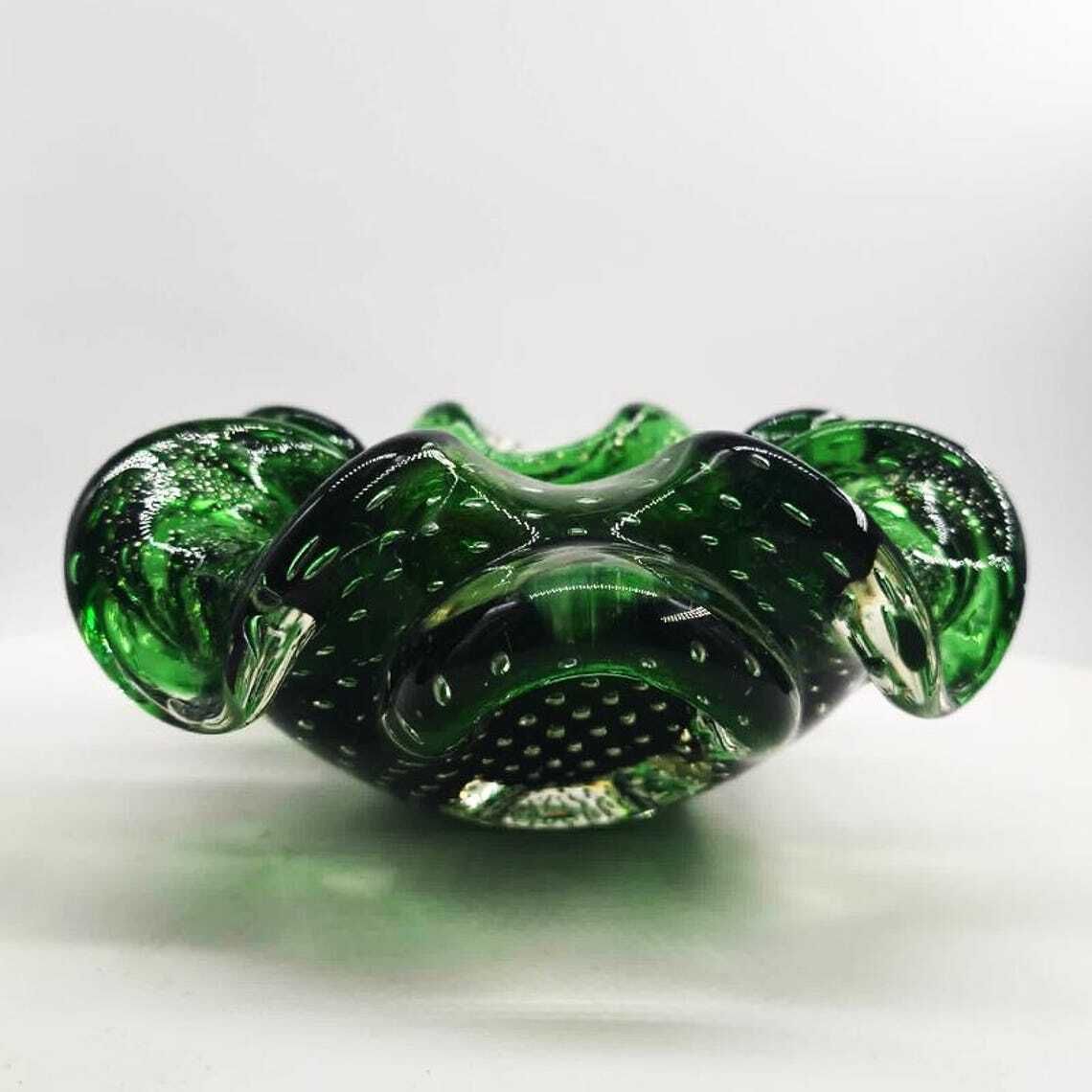 Cendrier ou vide-poche en verre de Murano, années 1960. Fabriqué en Italie. photo 213.0