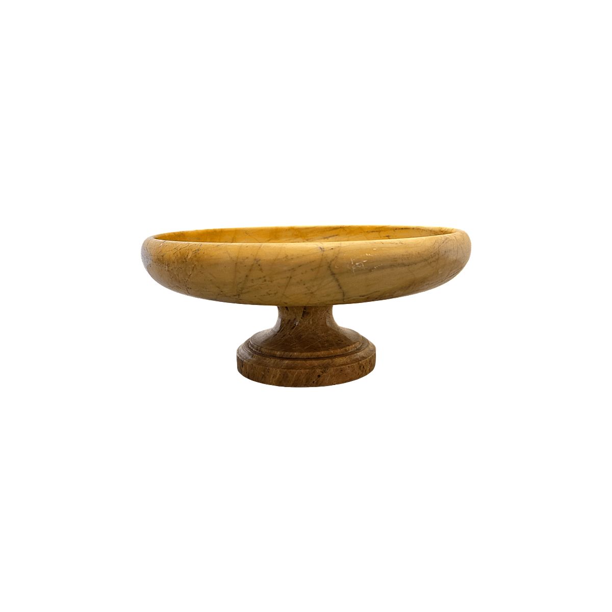 Grand Tour Giallo Siena Marmeren Tazza, eind 19e eeuw