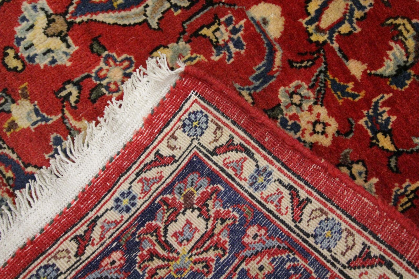 Petit tapis de salon en laine orientale tissé à la main, rouge, traditionnel photo vinterior