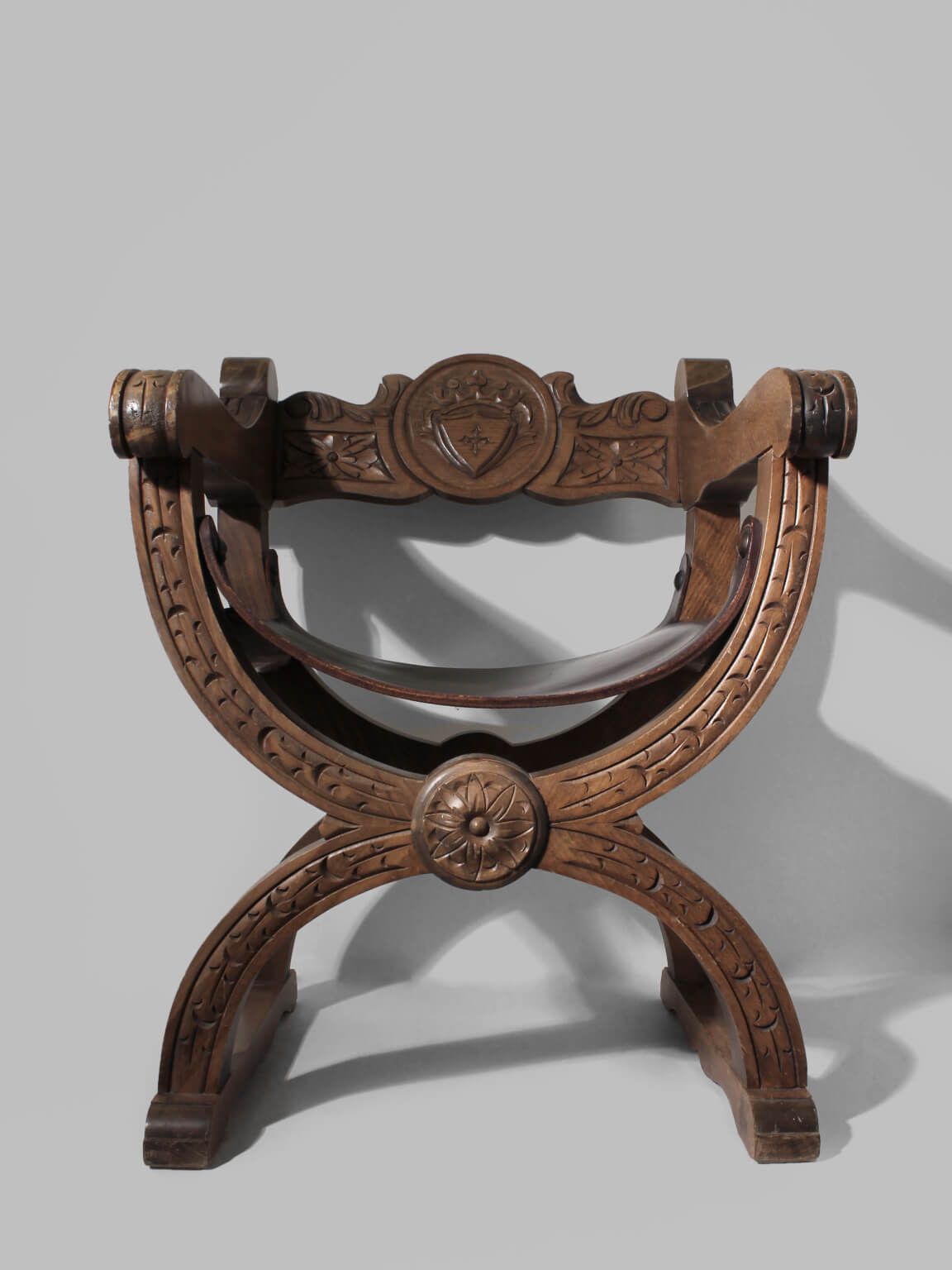 Renaissance Revival eiken Dante-stoel, Zweden, jaren 1850