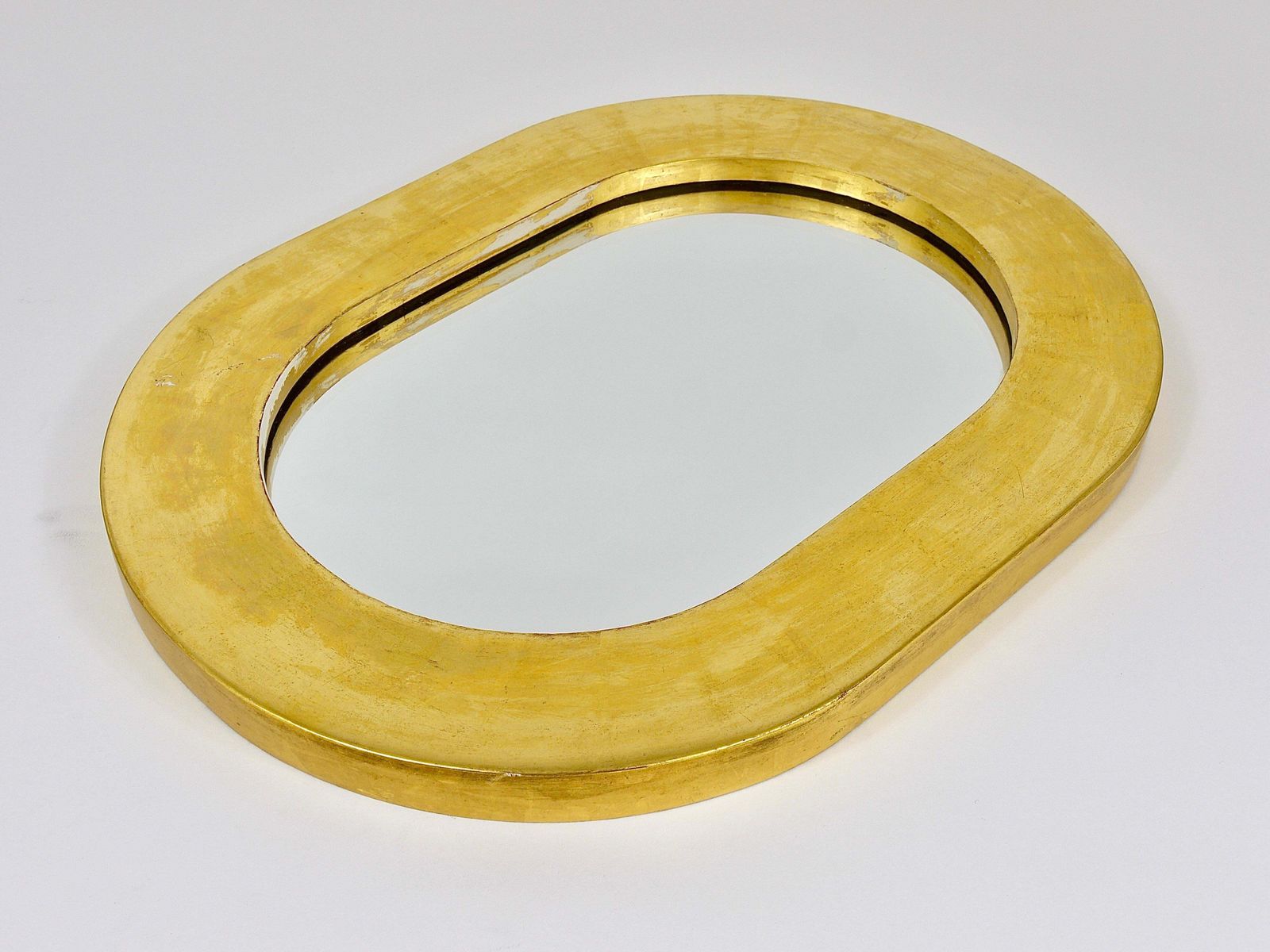 Carl Aubock Gold Plated Midcentury Wall Mirror, Austria, 1960s photo for sale