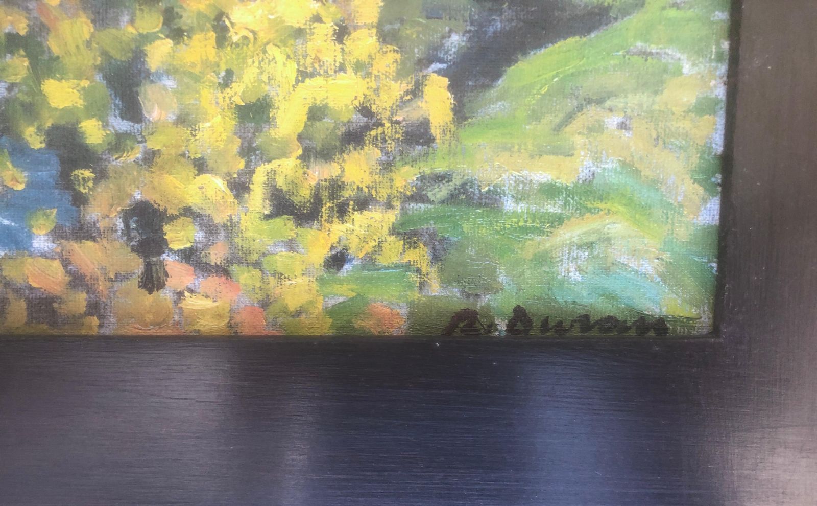 Rafael Duran Benet Landscape Oil Painting Dordogne River French Countryside Post Impressionist C.2000 photo for sale