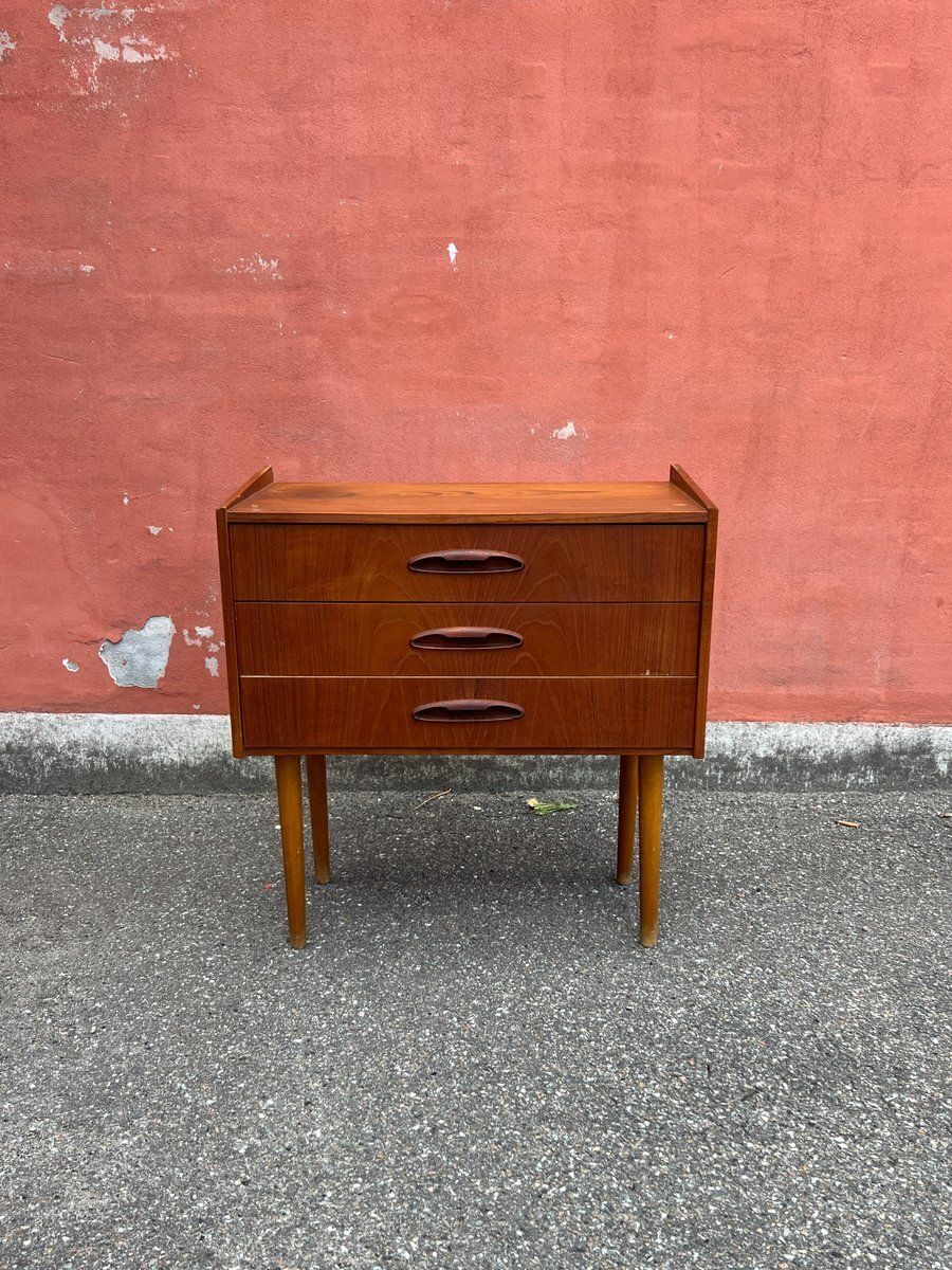 Vintage Danish Teak Chest Of Drawers, 1960s