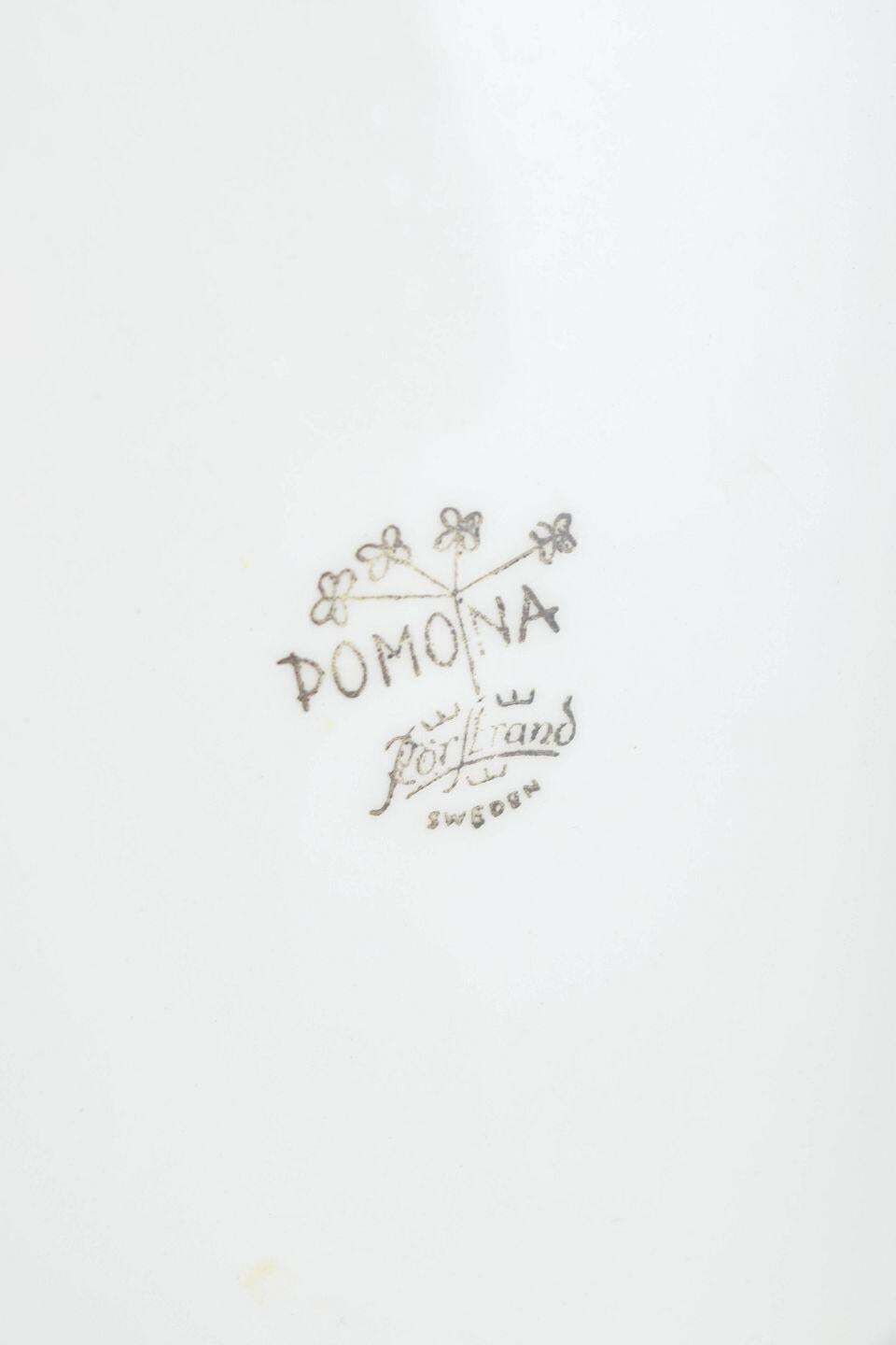 Deux assiettes en faïence Rörstrand, série « Pomona », par Marianne Westman, milieu du XXe siècle photo Décoration
