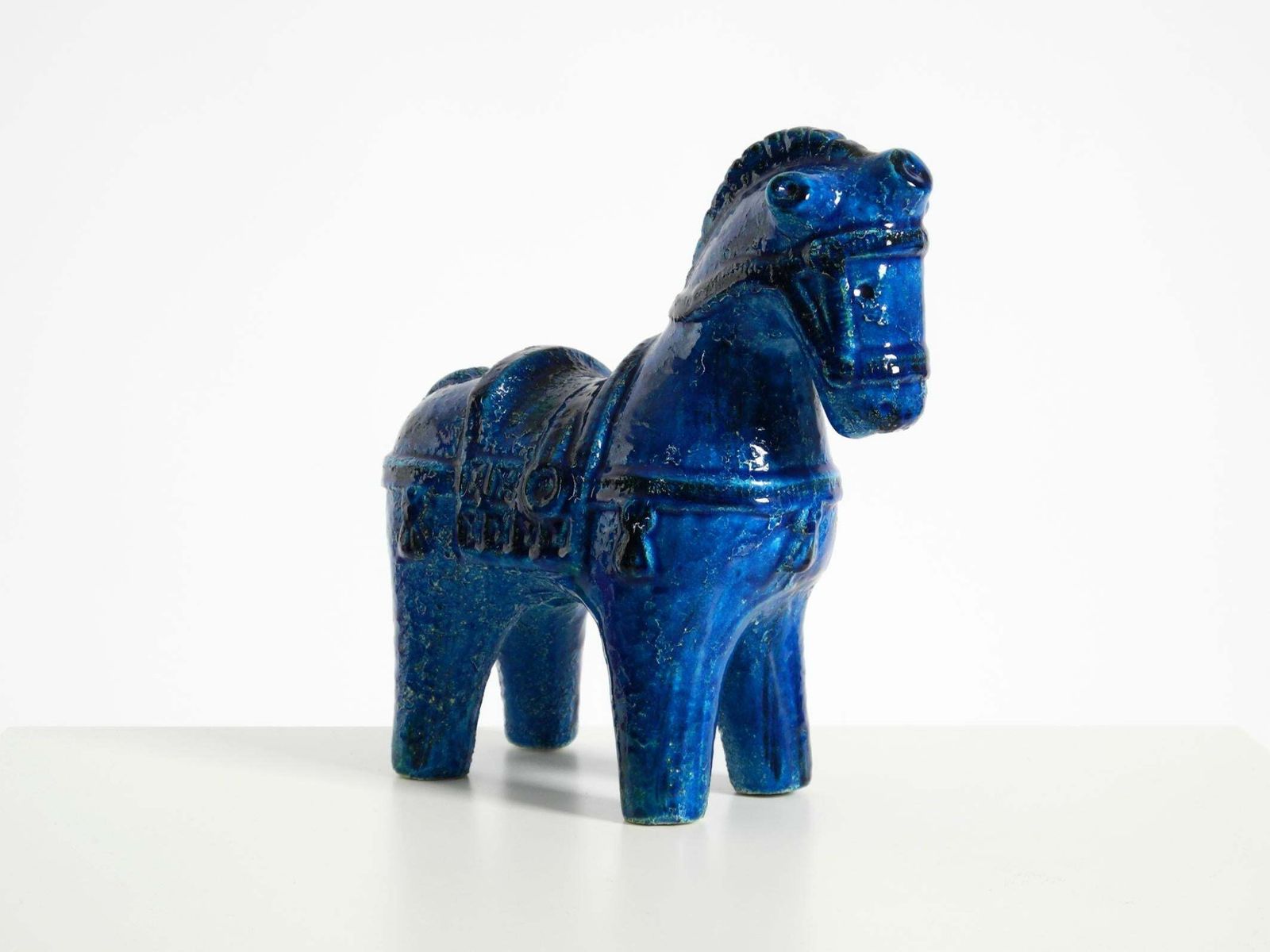 Keramisch paard uit de jaren 1960, Rimini Blu collectie, Aldo Londi voor Bitossi photo 702.0