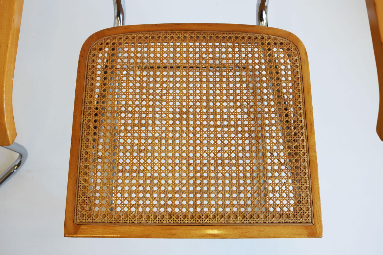 photo furniture Paire de fauteuils B64 Cesca par Marcel Breuer, années 1970, fabriqués en Italie, chrome et hêtre #2