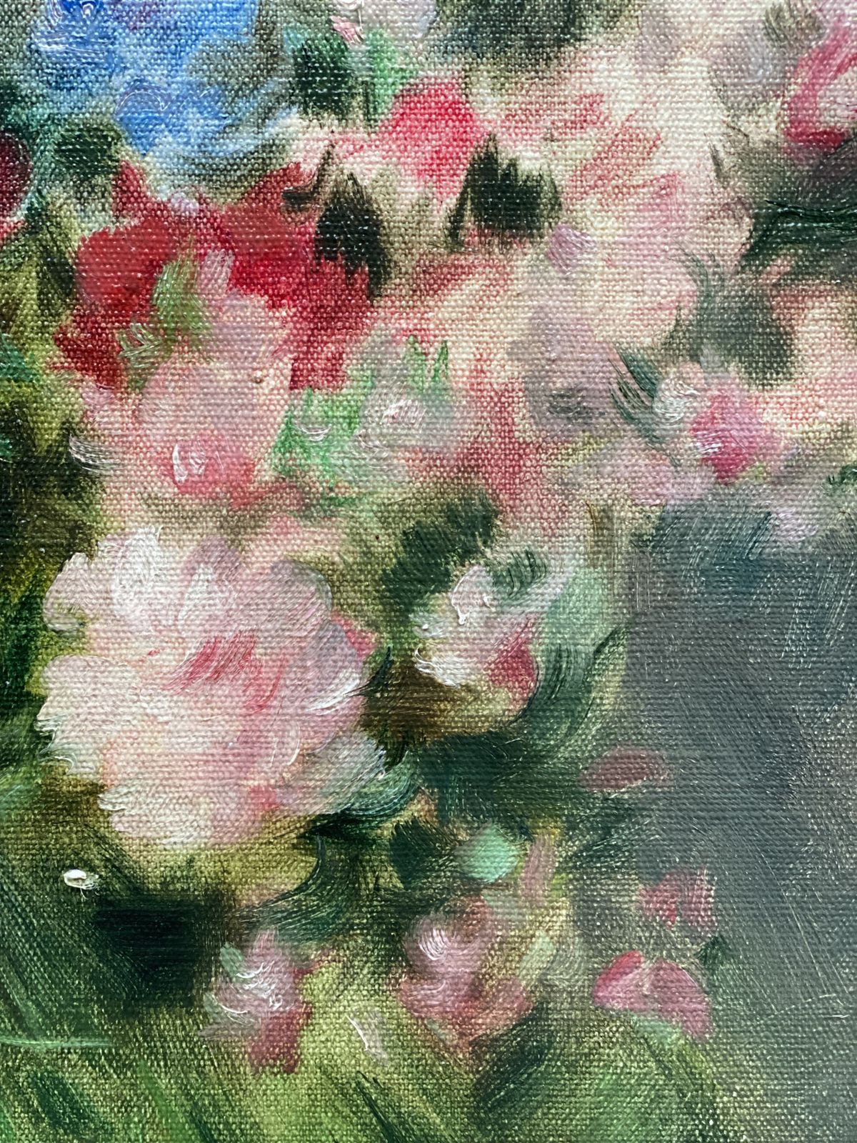 photo vintage 'Bouquet Of Flowers In A Green Vase' door Victor Abeloos (1881 – 1965)