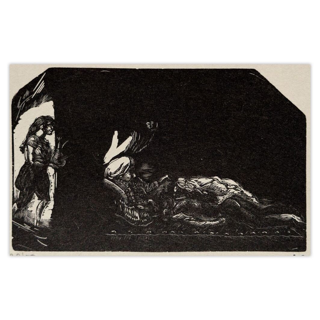 Jules Pascin Woodcut Scène De Harem 1960 photo for sale