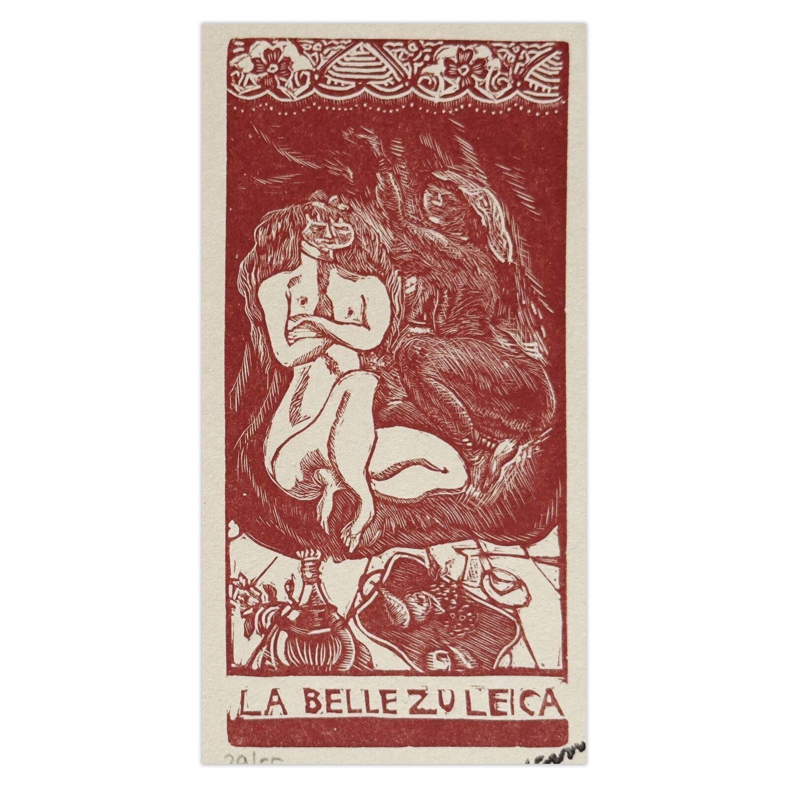 Jules Pascin houtsnede La Belle Zuleica 1989 photo for sale