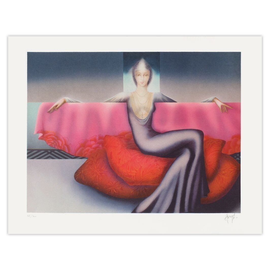 Philippe Augé Signed Lithograph Grande Diva