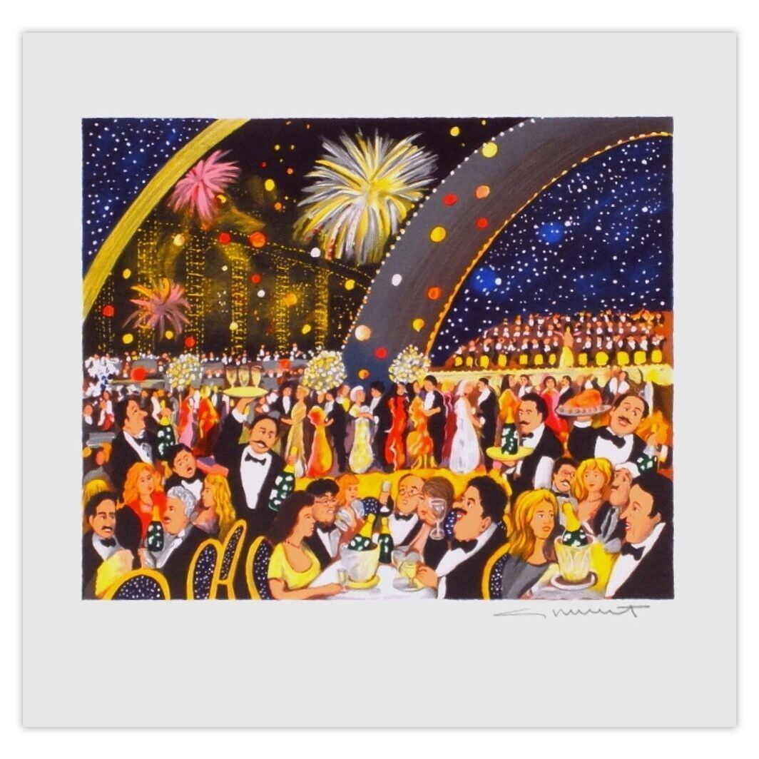 Guy Buffet Gesigneerde Lithografie Champagne III