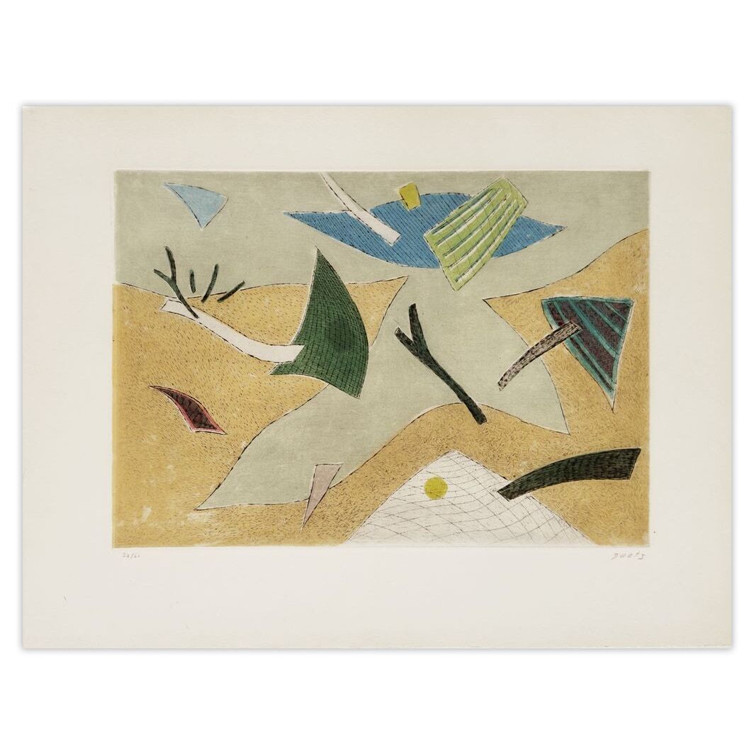 Henri Goetz Gesigneerde Ets Le Filet 1975